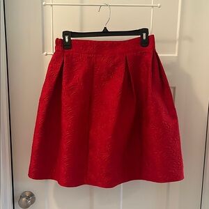 Allegra K Vibrant Red A-Line Skirt Medium